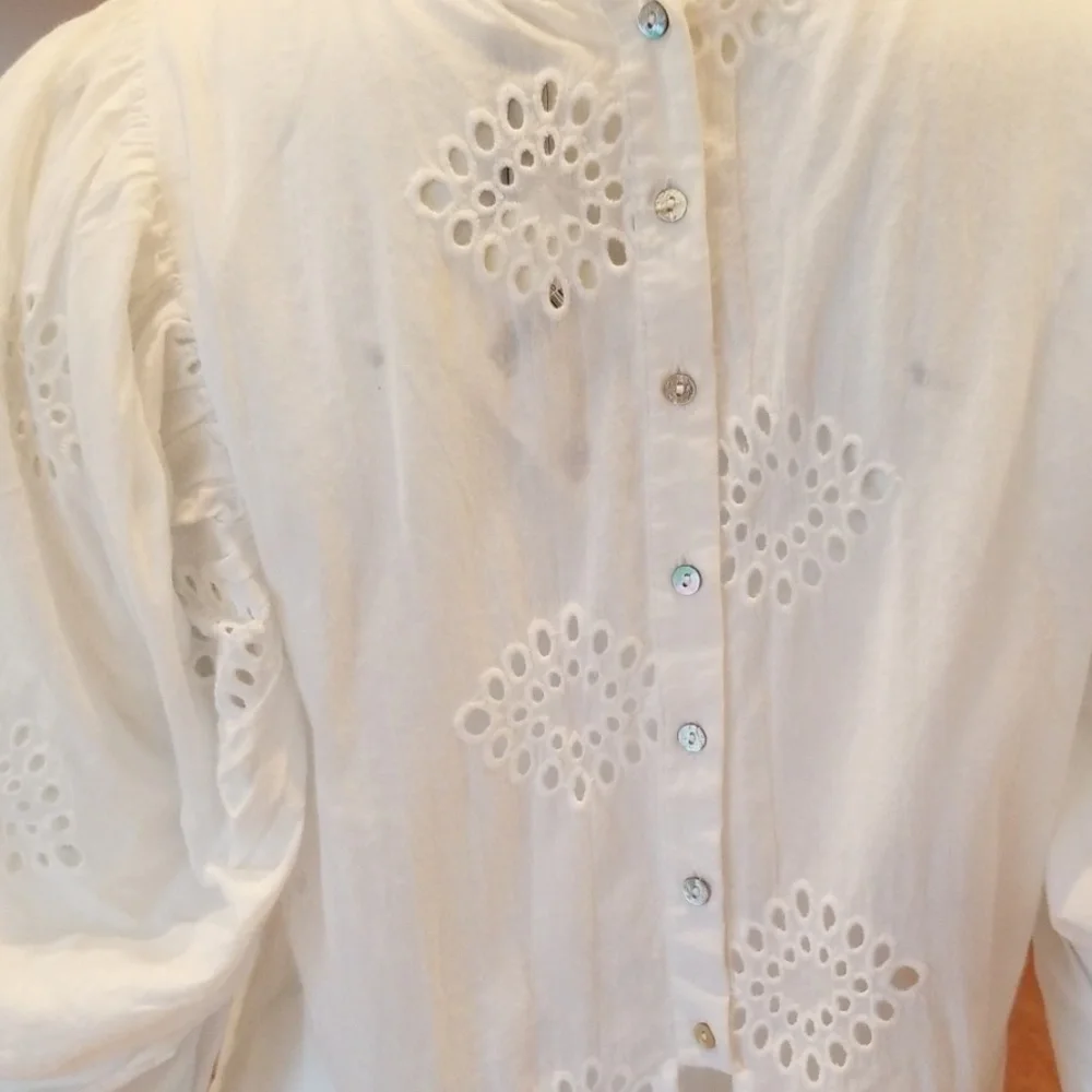 Zara Top with cut work embroidery